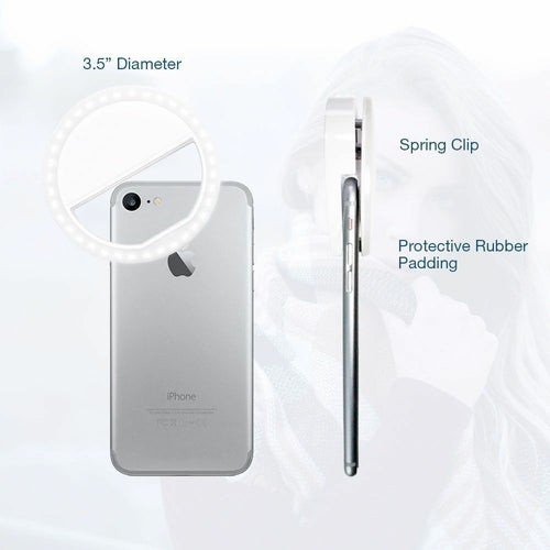Portable Selfie Ring Clip On for a Mobile Phone