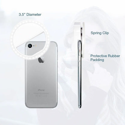 Portable Selfie Ring Clip On for a Mobile Phone