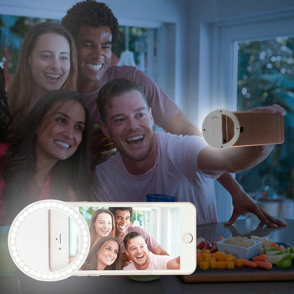 Portable Selfie Ring Clip On for a Mobile Phone