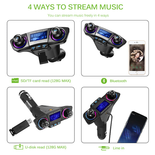 Bluetooth Car FM transmitter/ MP3 Player Audio Receiver