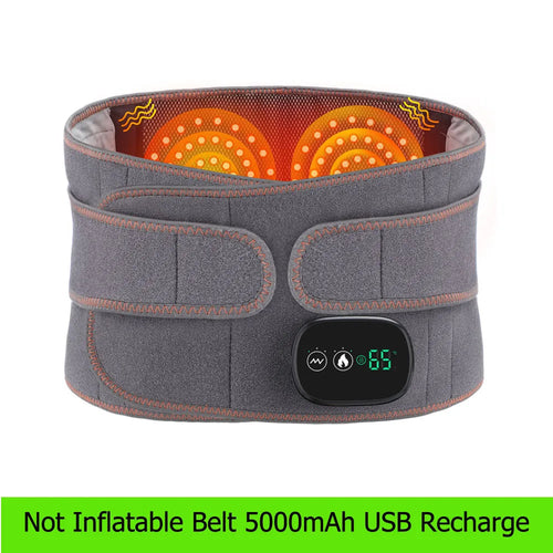 Heated Therapy Lumbar Brace Support Massager / Waist Massager Back Belt