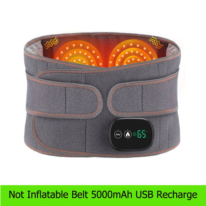 Heated Therapy Lumbar Brace Support Massager / Waist Massager Back Belt