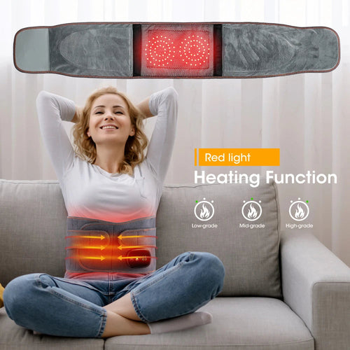 Heated Therapy Lumbar Brace Support Massager / Waist Massager Back Belt