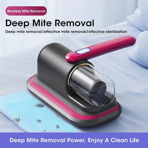 Handheld Mattress Vacuum Mite Remover Cordless Cleaner for Home